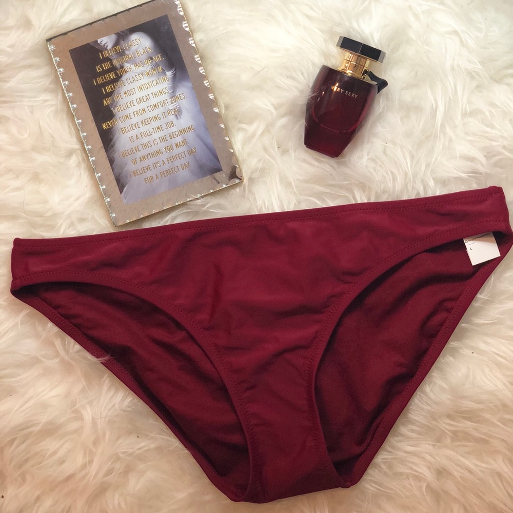 Maroon Swimsuit Bottoms